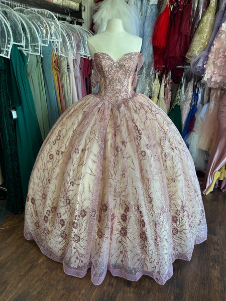 Rose Gold Quinceañera Ball gown dress