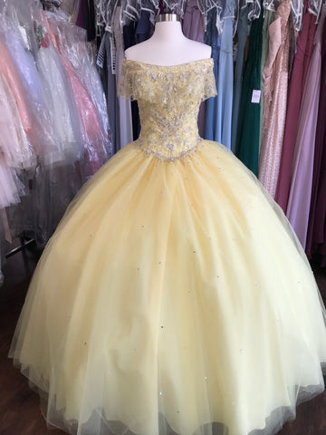 Morilee Quinceañera dress 60075/ yellow