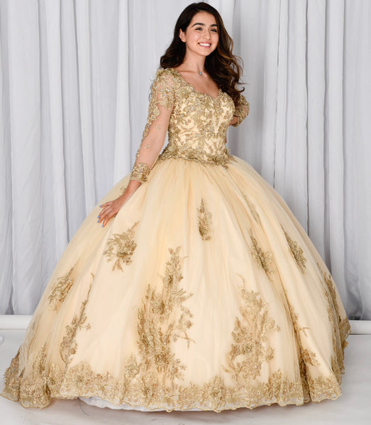 Morilee style 89272 in Gold size 10