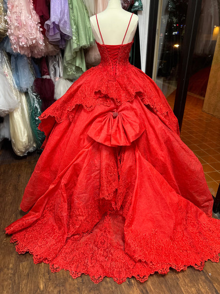 Mary's Bridal Quinceanera dress  MQ3072 in Red, size 8
