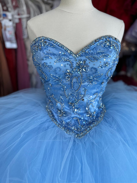 Morilee Quinceanera dress 89176 in Bahama blue size 12