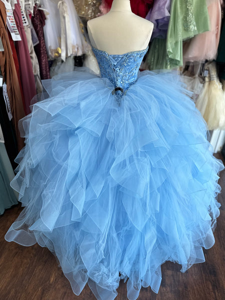 Morilee Quinceanera dress 89176 in Bahama blue size 12
