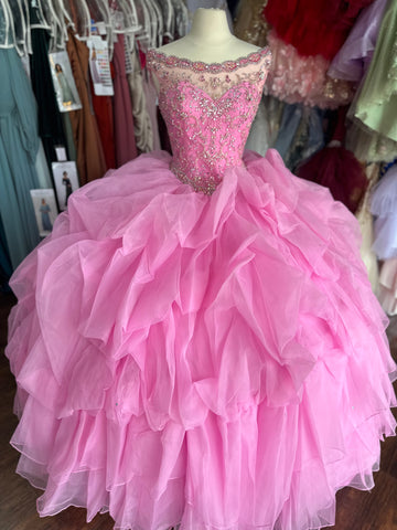 Morilee Quinceanera Dress 89110 in iced pink size 10