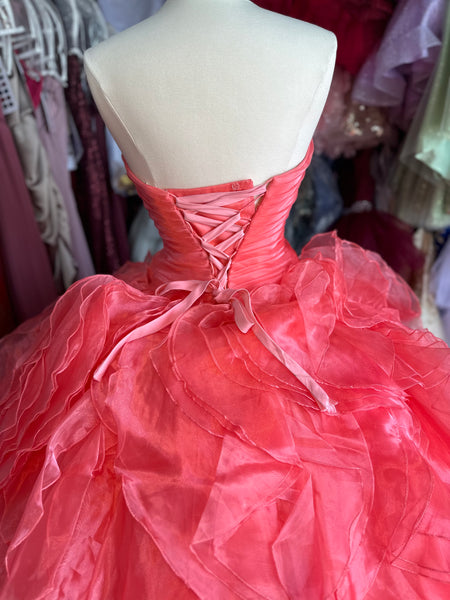 Mary's Bridal Quinceanera MQ357 in Coral size 8
